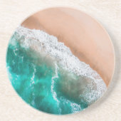 ビーチ海水の海辺の砂熱帯の夏 コースター (正面)