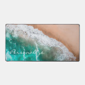 ビーチ海水の海辺の砂熱帯の夏 デスクマット (正面)