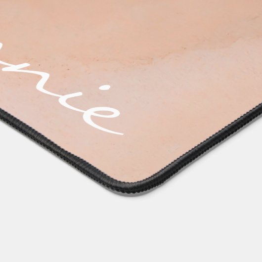 ビーチ海水の海辺の砂熱帯の夏 デスクマット (コーナー)