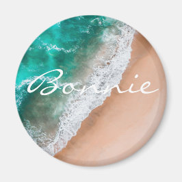 ビーチ海水の海辺の砂熱帯の夏 マグネット