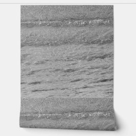 ビーチ海水パター澄んン灰色白黒 壁紙