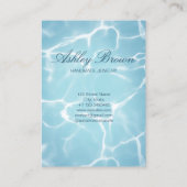 ビーチ海水手作りジュエリーイヤリングディスプレイ 名刺 (裏面)