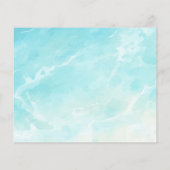 ビーチ海沿岸ブライダルシャワーレシピカード (裏面)