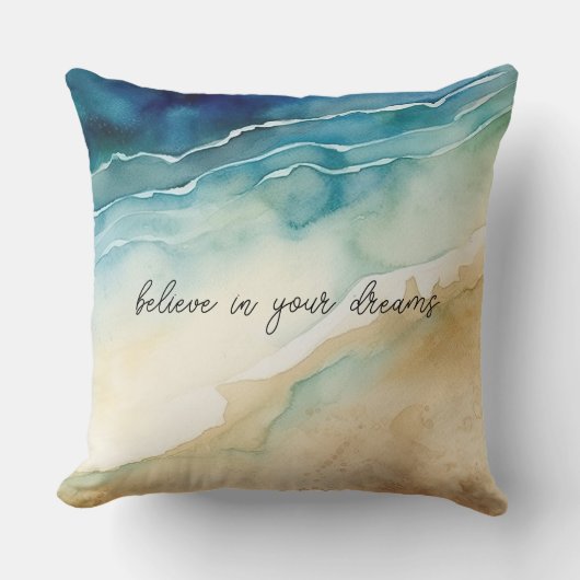 ビーチ海波 クッション (正面)