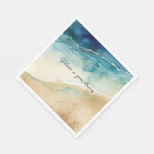 ビーチ海波 スタンダードランチョンナプキン (角)