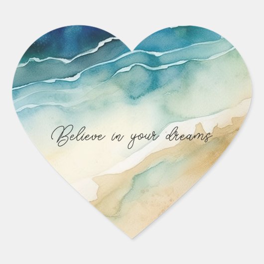 ビーチ海波 ハートシール (正面)