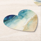 ビーチ海波 ペーパーコースター (アングル)