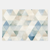 ビーチ海海の水の色のパターン ラッピングペーパーシート (正面3)