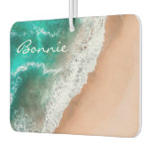 ビーチ海海水浴場の砂熱帯の夏 カーエアーフレッシュナー (左)