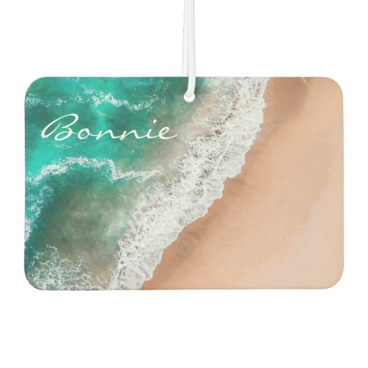 ビーチ海海水浴場の砂熱帯の夏 カーエアーフレッシュナー (正面)