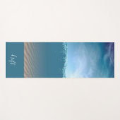 ビーチ海海波瞑想 ヨガマット (正面(横))