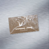 ビーチ海熱帯名前をカスタムするコンサルタントトレンディー マグネット名刺 (インサイチュ)