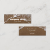 ビーチ海熱帯名前をカスタムするコンサルタントモダン スキニー名刺 (正面/裏面)