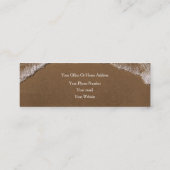 ビーチ海熱帯名前をカスタムするコンサルタントモダン スキニー名刺 (裏面)