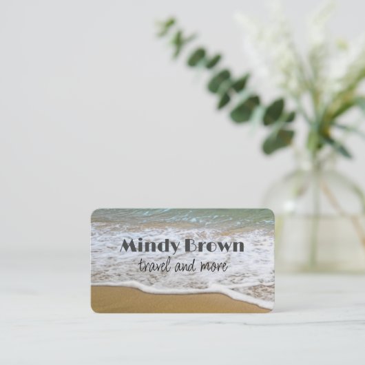 ビーチ海砂カスタム自然 名刺 (スタンド正面)