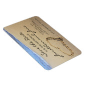 ビーチ海結婚ズデラックス日付を保存 マグネット (右側)