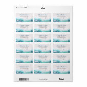 ビーチ海結婚波 ラベル (フルシート)