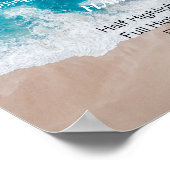 ビーチ海美しいサロン価格表 – Coastal Blue ポスター (角)