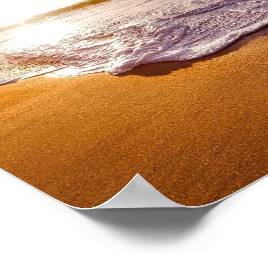 ビーチ海美しい熱帯ポスター ポスター (角)