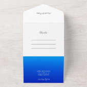 ビーチ海肋骨結婚骨 オールインワン招待状 (外側)