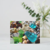 ビーチ海草ポストカードアゲートロックスシェル ポストカード (スタンド正面)