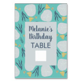 ビーチ海誕生日テーブルカードへの記入 テーブルナンバー (正面)