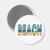ビーチ海辺 マグネット (正面/裏面)