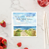 ビーチ海追悼式 スタンダードカクテルナプキン (インサイチュ)