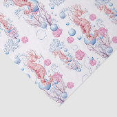 ビーチ海馬と気泡パターンパーティー組織 薄葉紙 (詳細)