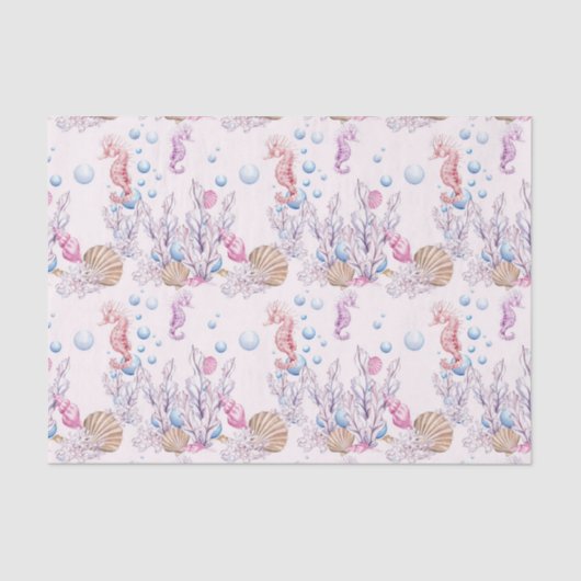 ビーチ海馬パターンパーティー組織 薄葉紙 (正面)