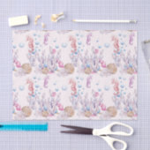 ビーチ海馬パターンパーティー組織 薄葉紙 (クラフト)