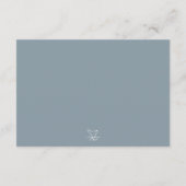 ビーチ海鳥の水色の結婚披露宴 エンクロージャーカード (裏面)