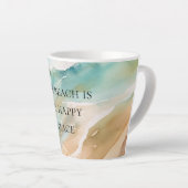 ビーチ海 カフェラテマグ (右アングル)