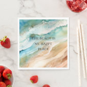 ビーチ海 スタンダードランチョンナプキン (インサイチュ)