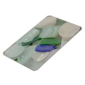 ビーチ淡い色のガラス マグネット (左側)