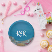 ビーチ深いブルー結婚ズ ペーパープレート (パーティー)