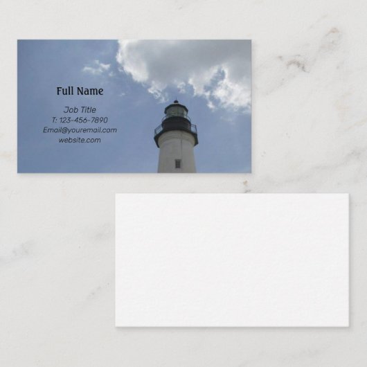 ビーチ灯台名刺 名刺 (正面/裏面)