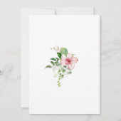 ビーチ熱帯パーム葉フレームブライダルシャワー 招待状 (裏面)