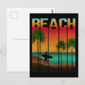 ビーチ熱帯夏 ポストカード (正面/裏面)