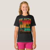 ビーチ熱帯夏 Tシャツ (正面フル)