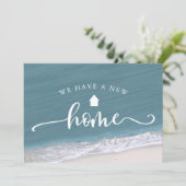 ビーチ熱帯書道の新しいアドレス移動 案内状 (スタンド正面)