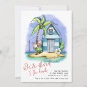 ビーチ熱帯水の色を動かす発表 案内状 (正面)