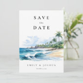 ビーチ熱帯水彩 セーブザデート (スタンド正面)