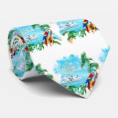 ビーチ熱帯音楽 ネクタイ (ロール)