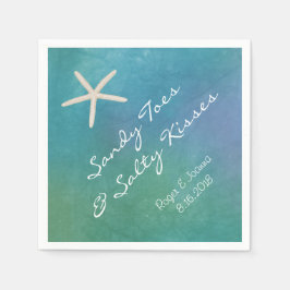 ビーチ熱帯魚ナプキン スタンダードカクテルナプキン