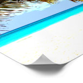 ビーチ熱帯 ポスター (角)