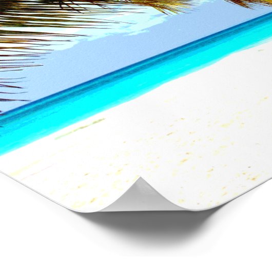 ビーチ熱帯 ポスター (角)