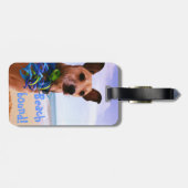 ビーチ犬 ラゲッジタグ (裏面横)