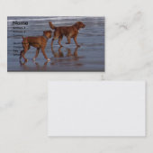 ビーチ犬 名刺 (正面/裏面)