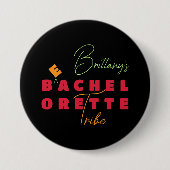 ビーチ独身最後の夜の部族 缶バッジ (正面)